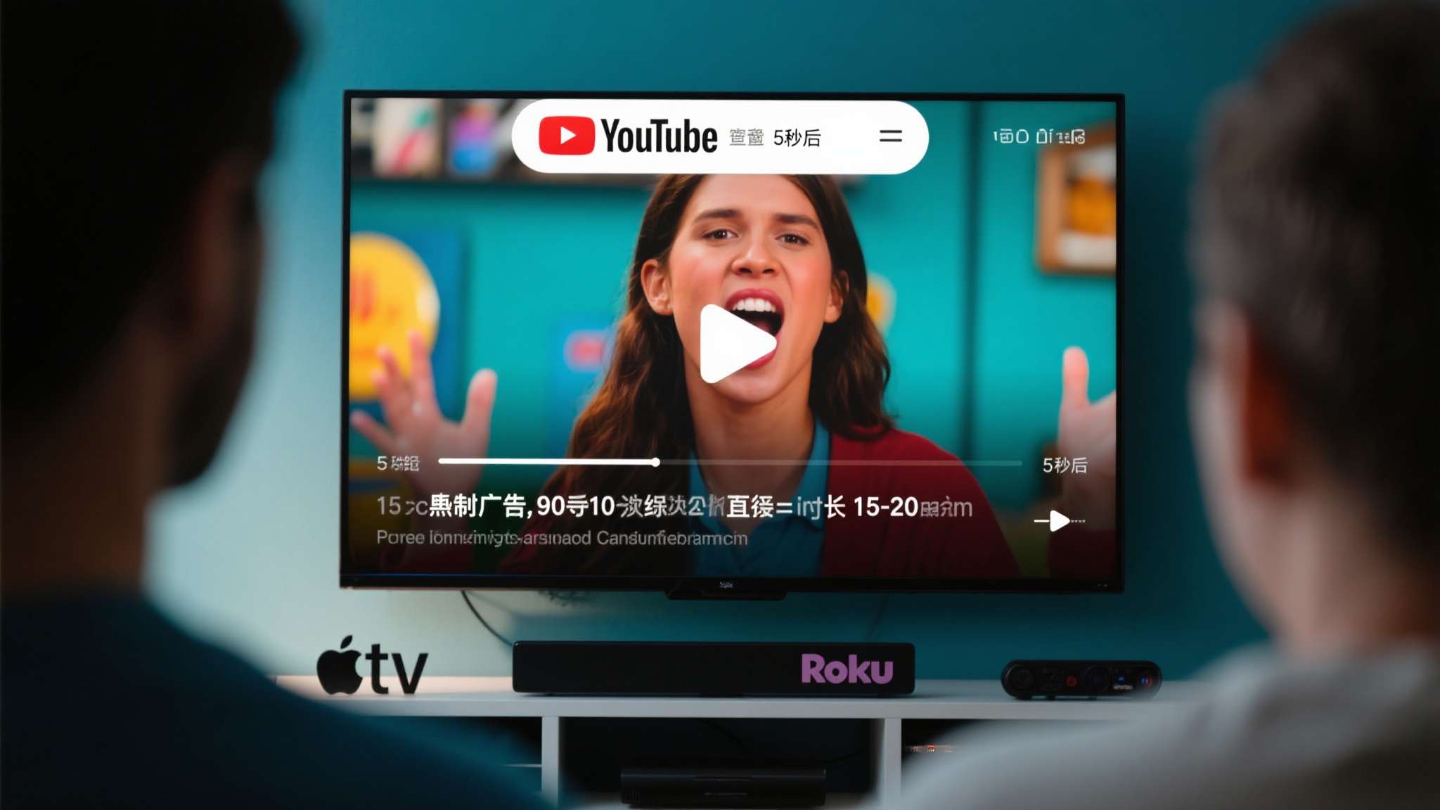 传统YouTube广告通常在5秒后可选择跳过，部分非跳过广告也控制在15至20秒